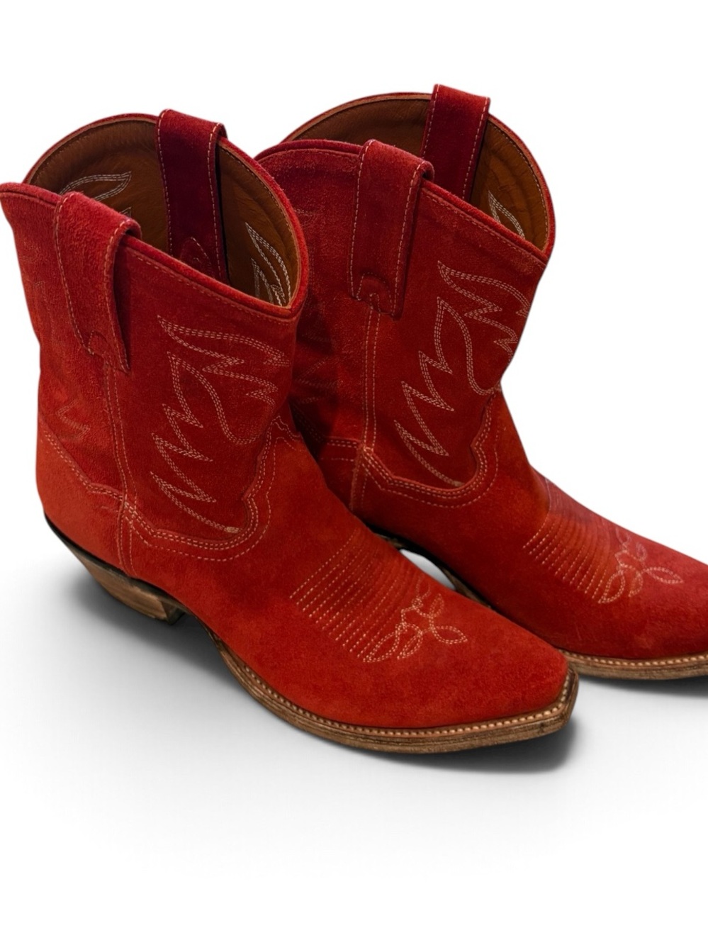 Dan Post Red Suede Cowboy boots